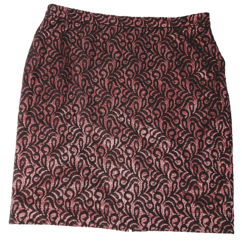The Limited midi skirt size 14 red and black